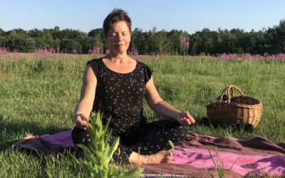 Unwinding en meditatie in het open veld